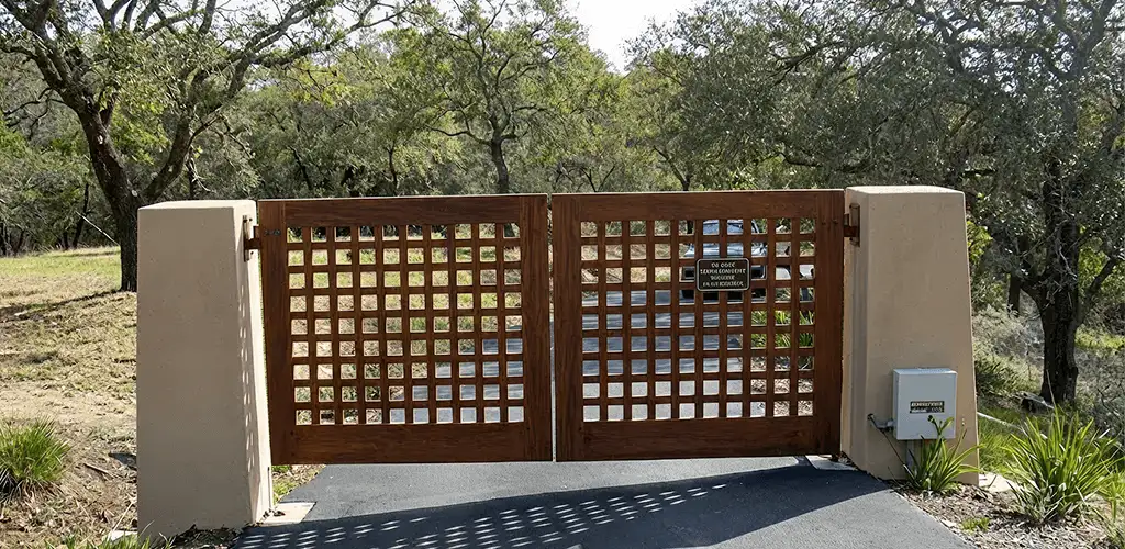 Driveway gate installation for a residential property in Bakersfield, CA